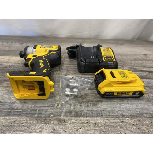 AS-IS DEWALT Atomic 20V Max Lithium-Ion Brushless Cordless Compact 1/4 in. Impact Driver Kit