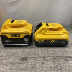 AS-IS DEWALT 20V MAX Lithium-Ion Starter Kit with 4.0 Ah and 5.0 Ah Batteries and Charger