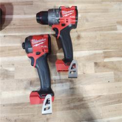 HOUSTON LOCATION - AS-IS (APPEARS LIKE NEW) Milwaukee  FUEL 18V Lithium-Ion Brushless Cordless Hammer Drill and Impact Driver Combo Kit