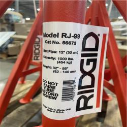 DALLAS LOCATION- NEW! RIDGID RJ-99 32 in.-55 in. Roller Head High Pipe Stand PALLET (6 UNITS)