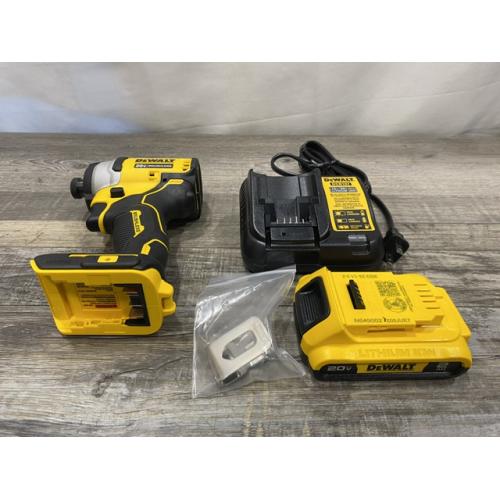 AS-IS DEWALT Atomic 20V Max Lithium-Ion Brushless Cordless Compact 1/4 in. Impact Driver Kit