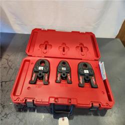 AS-IS- Milwaukee M18 1/2in. -1 in. Black Iron Press Tool Jaw Kit