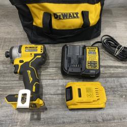 AS-IS DEWALT Atomic 20V Max Lithium-Ion Brushless Cordless Compact 1/4 in. Impact Driver Kit