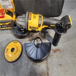 HOUSTON LOCATION - AS-IS (APPEARS LIKE NEW) DeWalt Flexvolt 60V Max Cordless Grinder  4.5 in; 6 in  Kit  1 KT (115-DCG418X2)