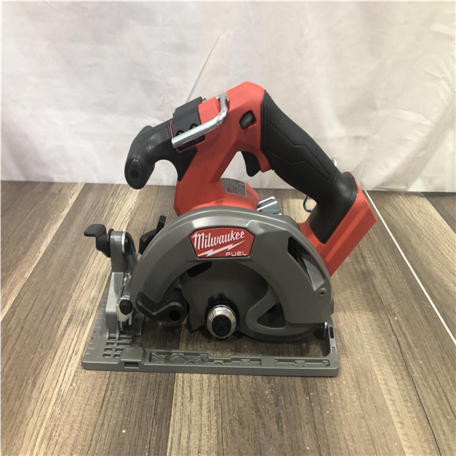 AS-IS Milwaukee FUEL 18V Lithium-Ion Brushless Cordless 6-1/2 in. Circular Saw (Tool-Only)