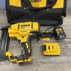 AS-IS DEWALT 20V MAX XR Lithium-Ion Cordless 18-Gauge Narrow Crown Stapler Kit