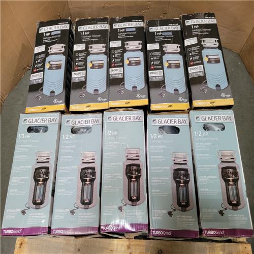 California NEW Glacier Bay Garbage Disosal (10 pieces)