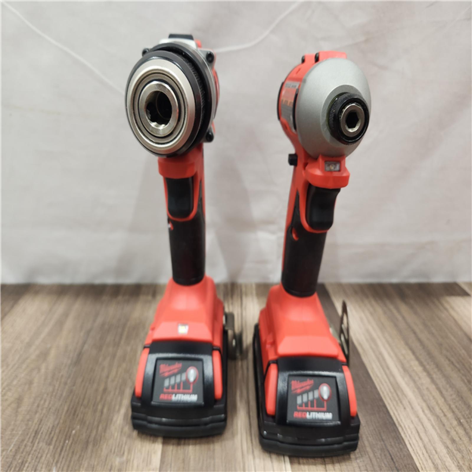 AS-IS- Milwaukee M18 Compact Brushless 2-Tool Combo Kit