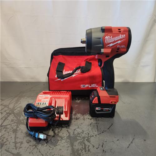 AS-IS- Milwaukee FUEL 18V Lithium-Ion Brushless Cordless 1/2 in. Impact Wrench w/Friction Ring Kit