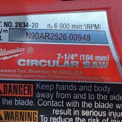 HOUSTON LOCATION - AS-IS Milwaukee M18 FUEL 7-1/4 Inch Circular Saw (Bare Tool)