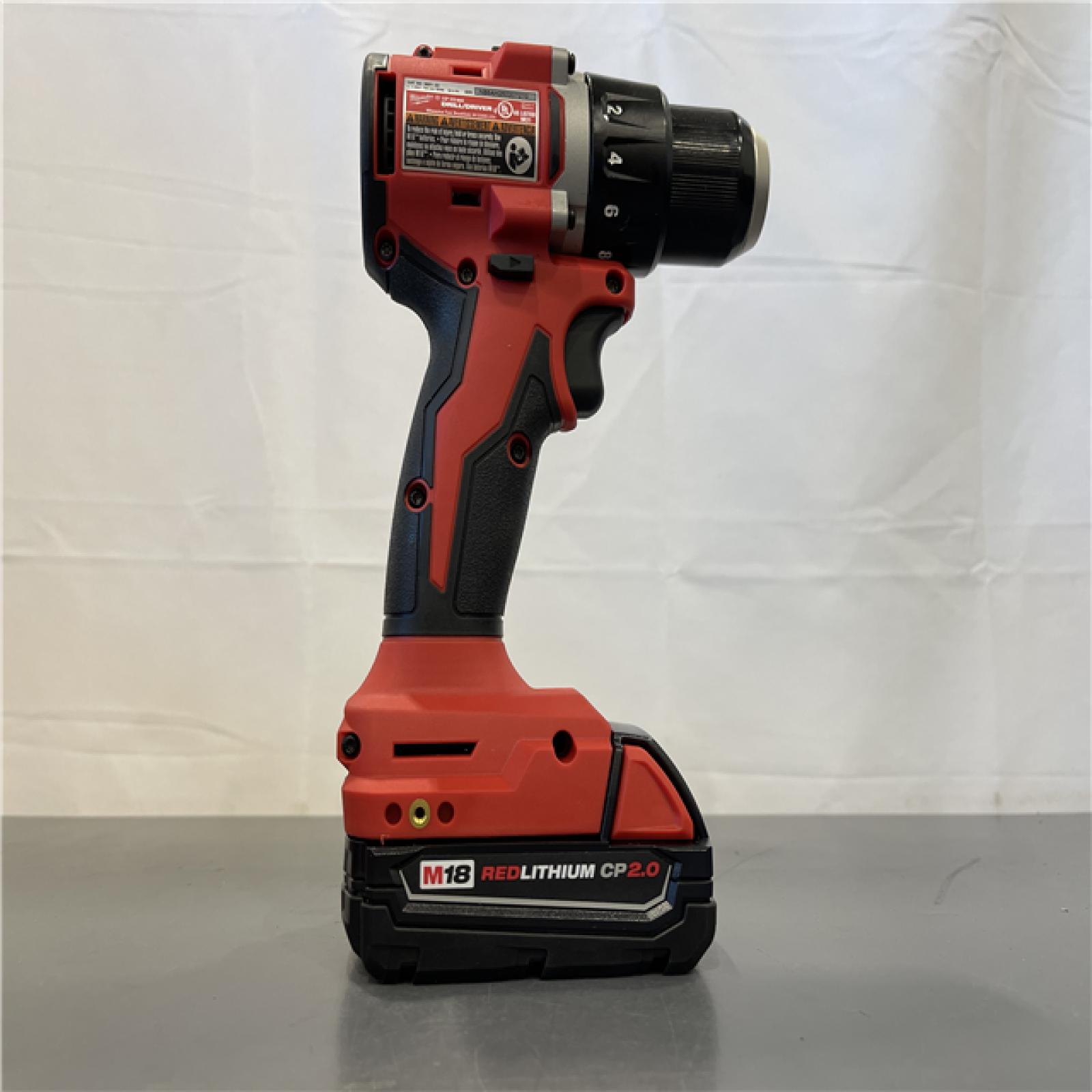 AS-IS - Milwaukee M18 Compact Next Gen 1/2 in. Brushless Cordless Drill/Driver Kit