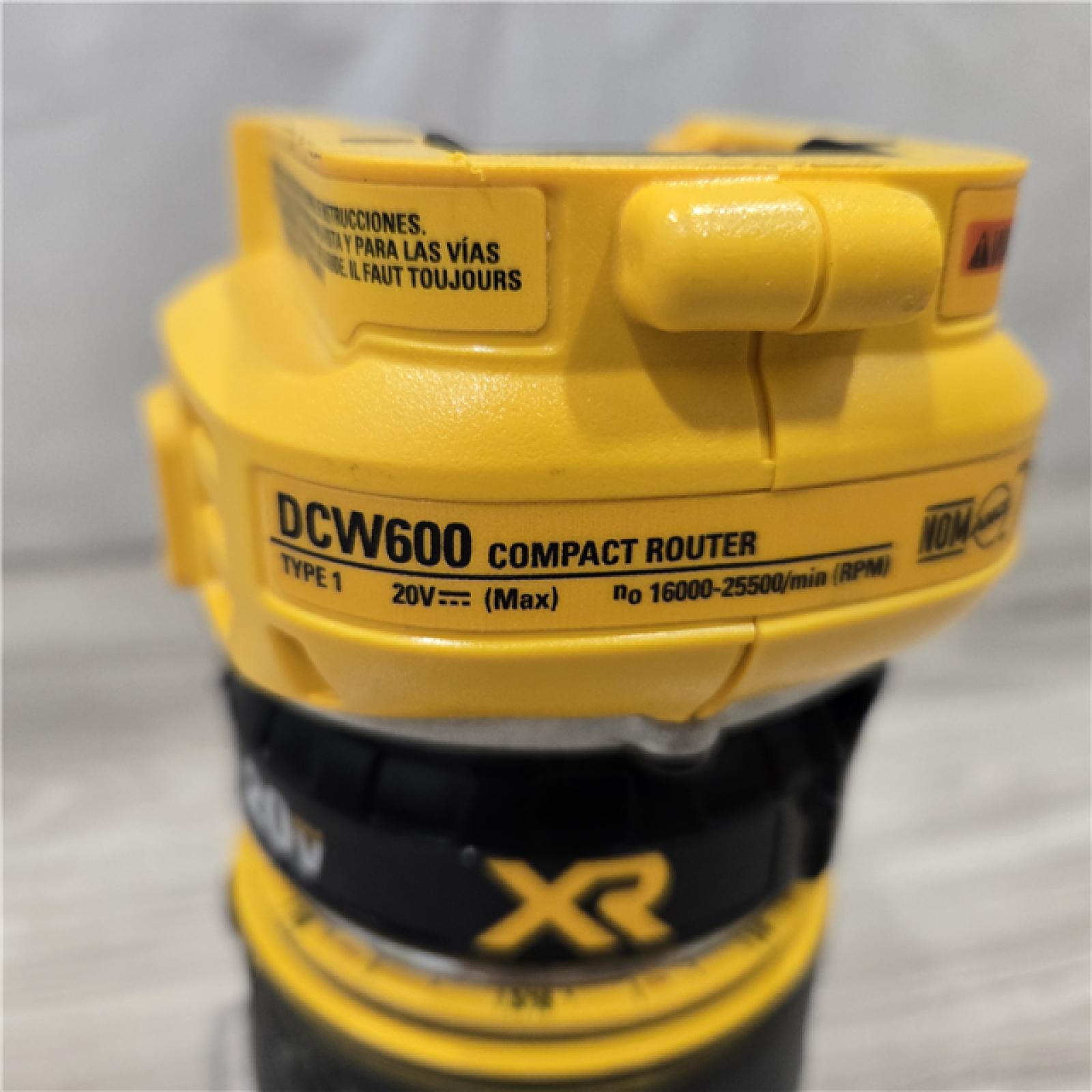 AS-IS Dewalt 20V MAX XR Cordless Compact Router (Tool Only)