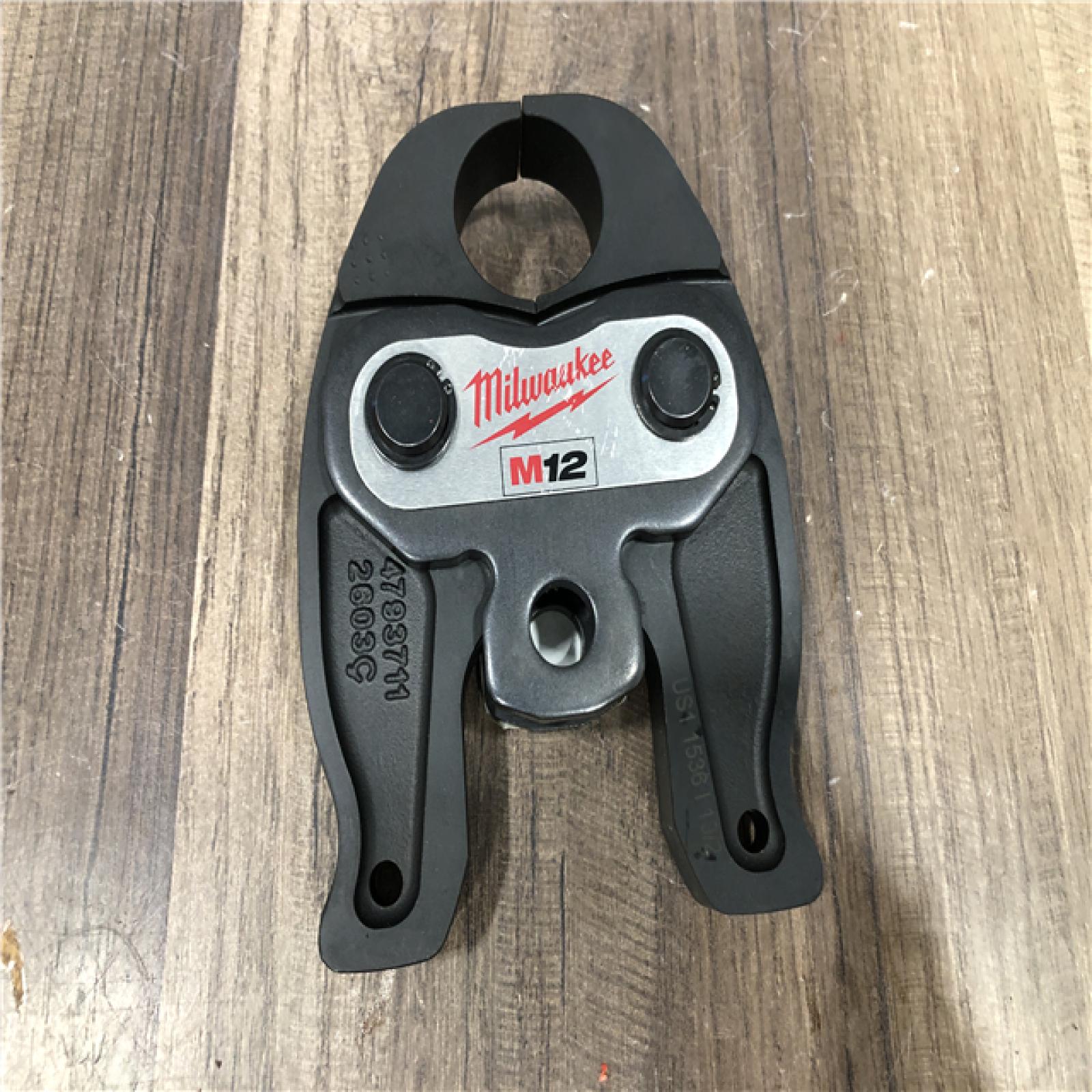 AS-IS Milwaukee 1 in. PEX Crimp Jaw for M12 FORCE LOGIC Press Tool