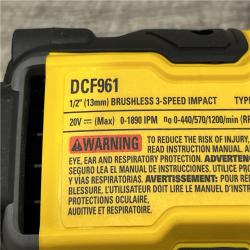 AS-IS DEWALT 20V 1/2 in. High Torque Impact Wrench (Tool Only)
