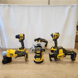 AS-IS- DEWALT 20V Lithium-Ion Cordless 6-Tool Combo Kit with 5.0 Ah and 2.0 Ah Batteries  Charger and Tough System 2.0 Rolling Toolbox