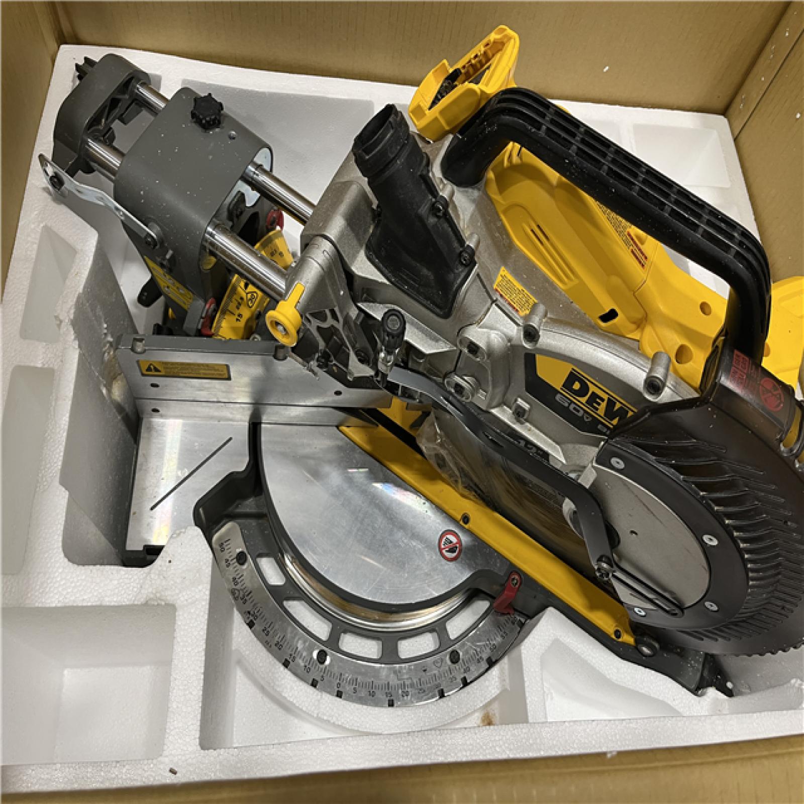 AS-IS DEWALT 60V Lithium-Ion 12 in. Cordless Sliding Miter Saw (Tool Only)