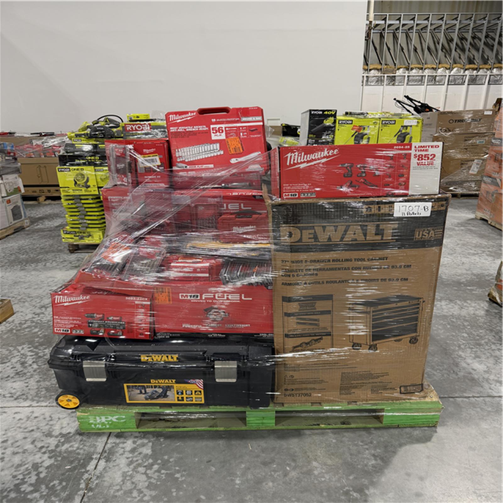 Atlanta Location As-Is Tools and More Partial Truckload (11 Pallets) 1707-B