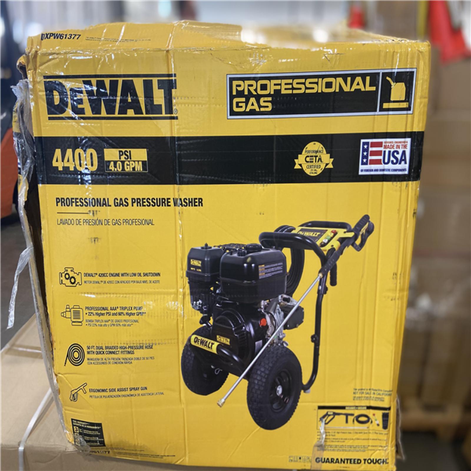 NEW! DEWALT 4400 PSI 4.0 GPM Cold Water Gas Pressure Washer