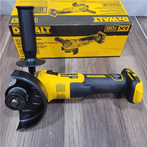 AS-IS DeWalt DCG405B 20V Max XR 4.5-Inch Slide Switch Small Angle Grinder (Tool Only)