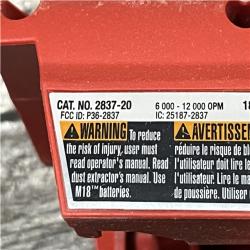 AS-IS Milwaukee 18V Lithium-Ion Brushless Cordless FUEL 5 in. Random Orbit Sander (Tool-Only)