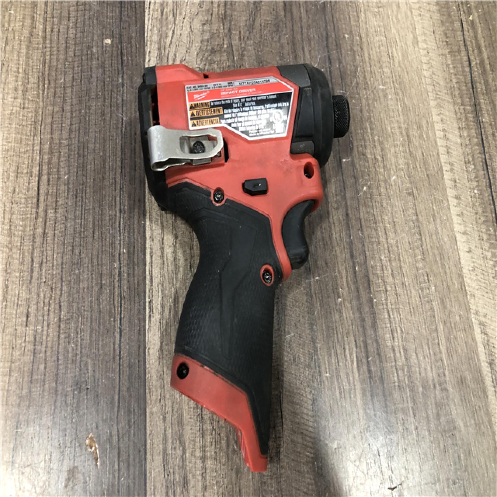 AS-IS Milwaukee FUEL 12V Lithium-Ion Brushless Cordless 1/4 in. Hex Impact Driver (Tool-Only)