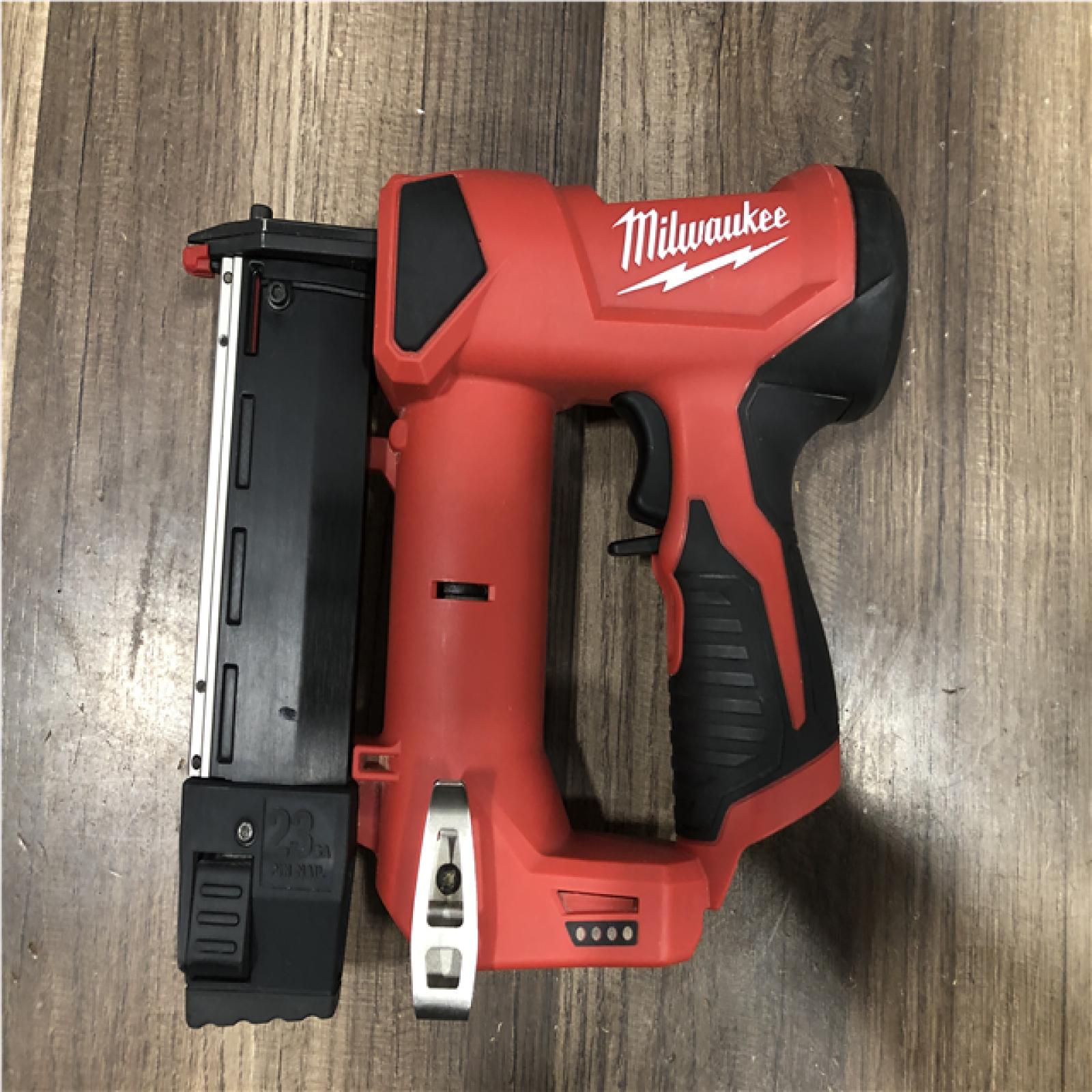 AS-IS Milwaukee 12-Volt 23-Gauge Lithium-Ion Cordless Pin Nailer (Tool-Only)