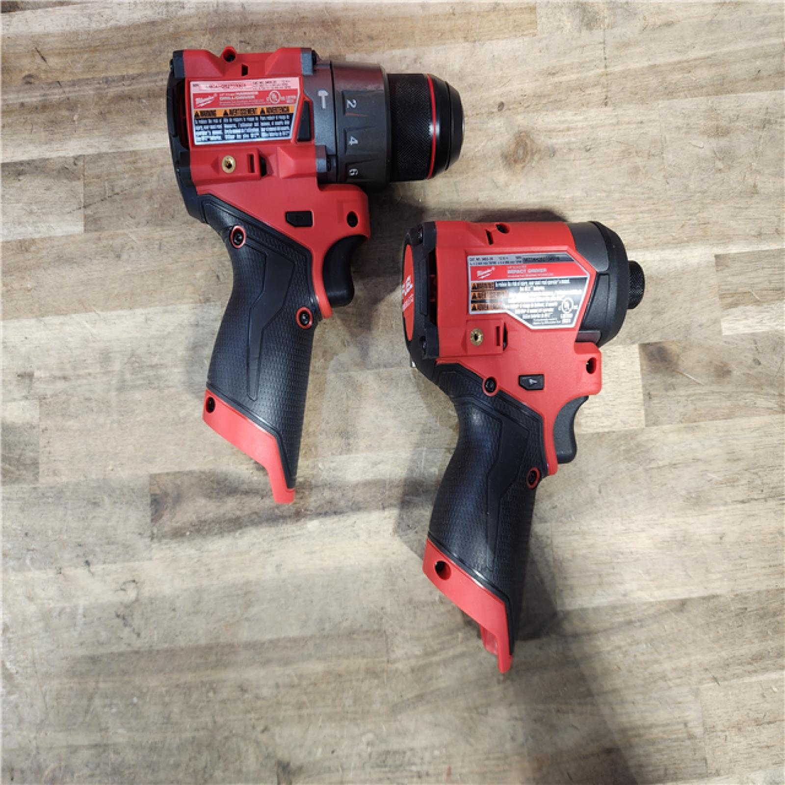 HOUSTON LOCATION - AS-IS Milwaukee 3497-22 12V Brushless Hammer Drill and Impact Driver Combo Kit