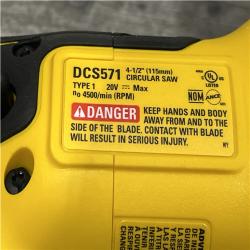 AS-IS DEWALT ATOMIC 20V MAX Cordless Brushless 4-1/2 in. Circular Saw (Tool Only)