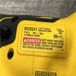 AS-IS DEWALT ATOMIC 20V MAX Cordless Brushless 4-1/2 in. Circular Saw (Tool Only)