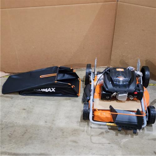 HOUSTON LOCATION - AS-IS YARDMAX 21 in. 170cc 3-in-1 Gas Walk Behind Push Lawn Mower with High Rear Wheels