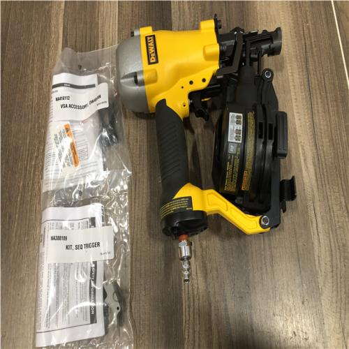 AS-IS DEWALT 1-3/4 in. 15 Degree Pneumatic Coil Roofing Nailer