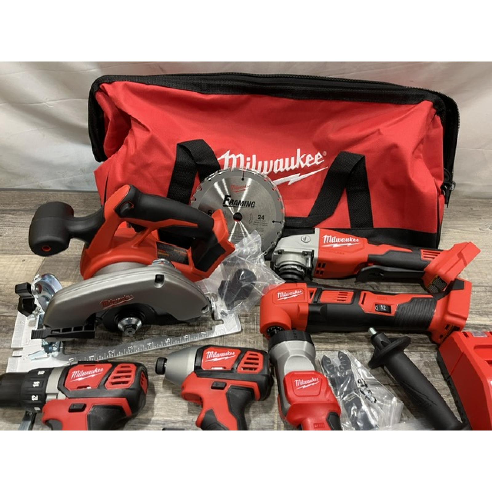 AS-IS Milwaukee 18-Volt Lithium-Ion Cordless (6-Tool) Combo Kit