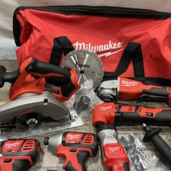 AS-IS Milwaukee 18-Volt Lithium-Ion Cordless (6-Tool) Combo Kit