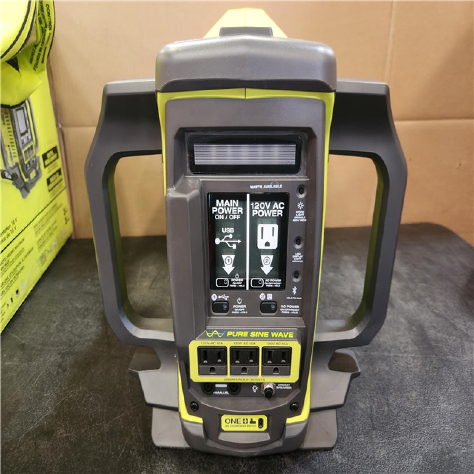 Phoenix NEW RYOBI 18V ONE+ 1800-Watt Portable Battery Inverter Power Station/8-Port Charger (Tool Only)