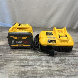 AS-IS DEWALT 20V/60V MAX FLEXVOLT Lithium-Ion 9.0Ah Battery and Charger Starter Kit