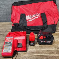 HOUSTON LOCATION - AS-IS Milwaukee M12/M18 12/18V Lithium-Ion Cordless 3/8 in. Ratchet and 1/2 in. High Torque Impact Wrench with Friction Ring Combo Kit