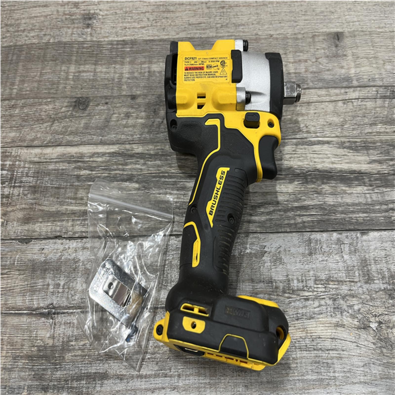 AS-IS DEWALT ATOMIC 20V MAX Cordless Brushless 1/2 in. Variable Speed Impact Wrench (Tool Only)