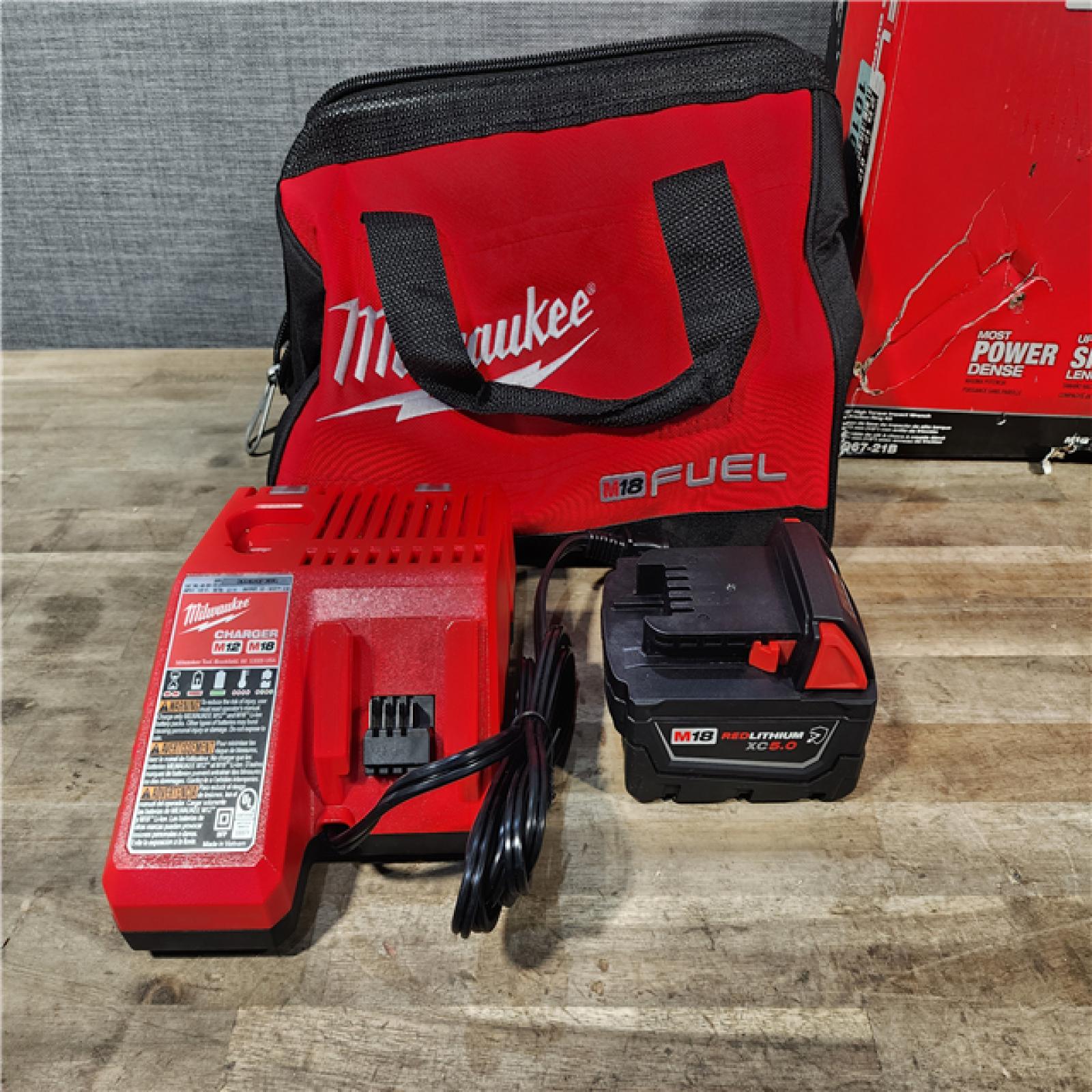 HOUSTON LOCATION - AS-IS (APPEARS LIKE NEW) Milwaukee M18 1/2 in. Cordless Brushless High Torque Impact Wrench Kit (Battery & Charger)