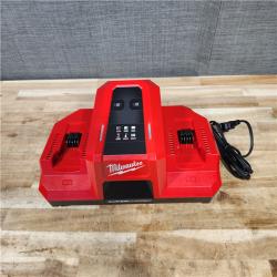 HOUSTON LOCATION - AS-IS (APPEARS LIKE NEW) Milwaukee M18 18V Dual Bay Simultaneous Super Charger (CHARGER ONLY)