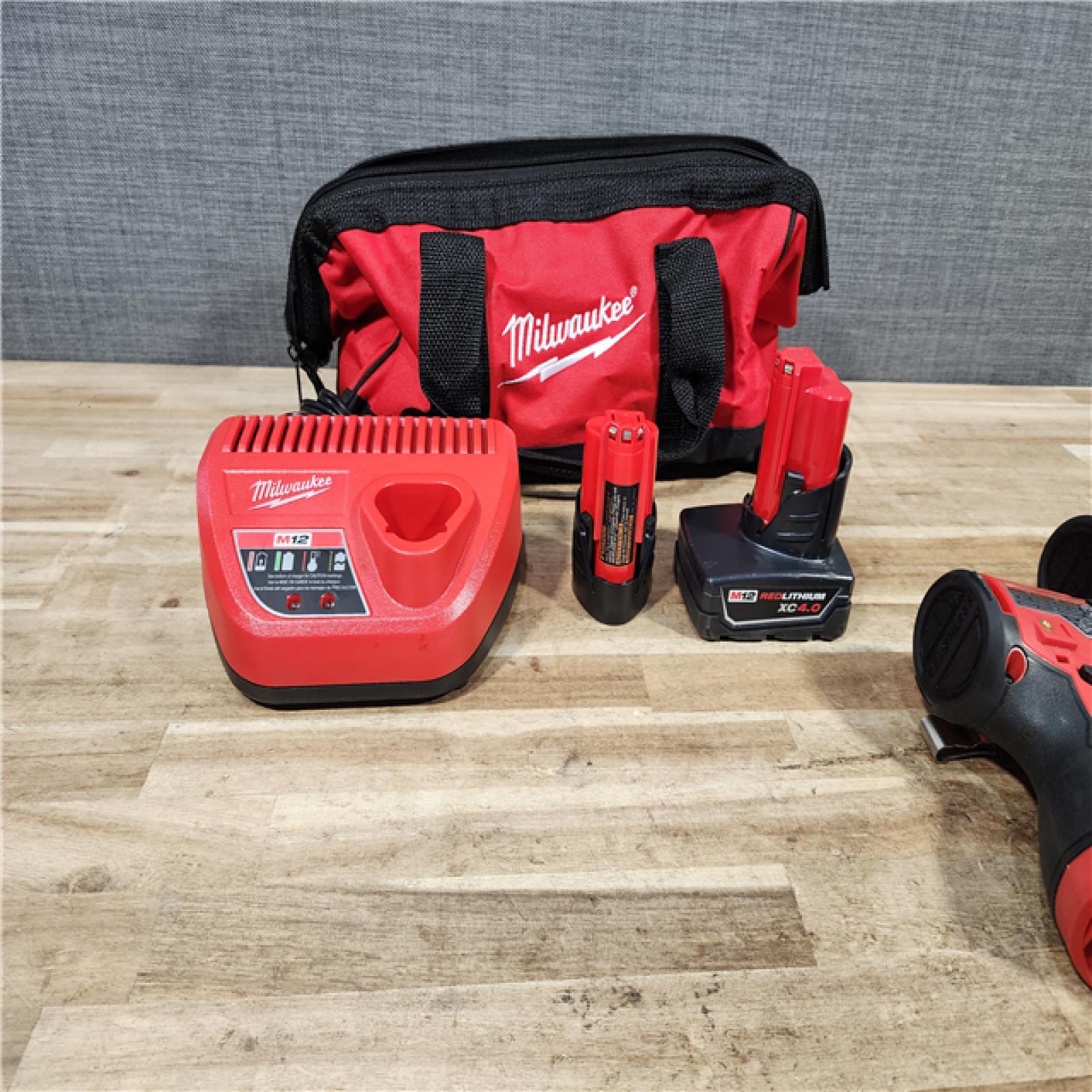 HOUSTON LOCATION - AS - IS Milwaukee 12-Volt Lithium-Ion Brushless Cordless Subcompact Drill and Impact Driver Combo Kit