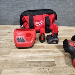 HOUSTON LOCATION - AS - IS Milwaukee 12-Volt Lithium-Ion Brushless Cordless Subcompact Drill and Impact Driver Combo Kit