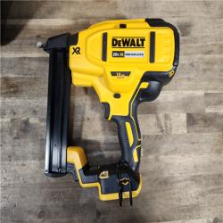 HOUSTON LOCATION - AS-IS DeWALT DCN681D1 20-Volt MAX 18ga Cordless Brushless Narrow Crown Stapler Kit