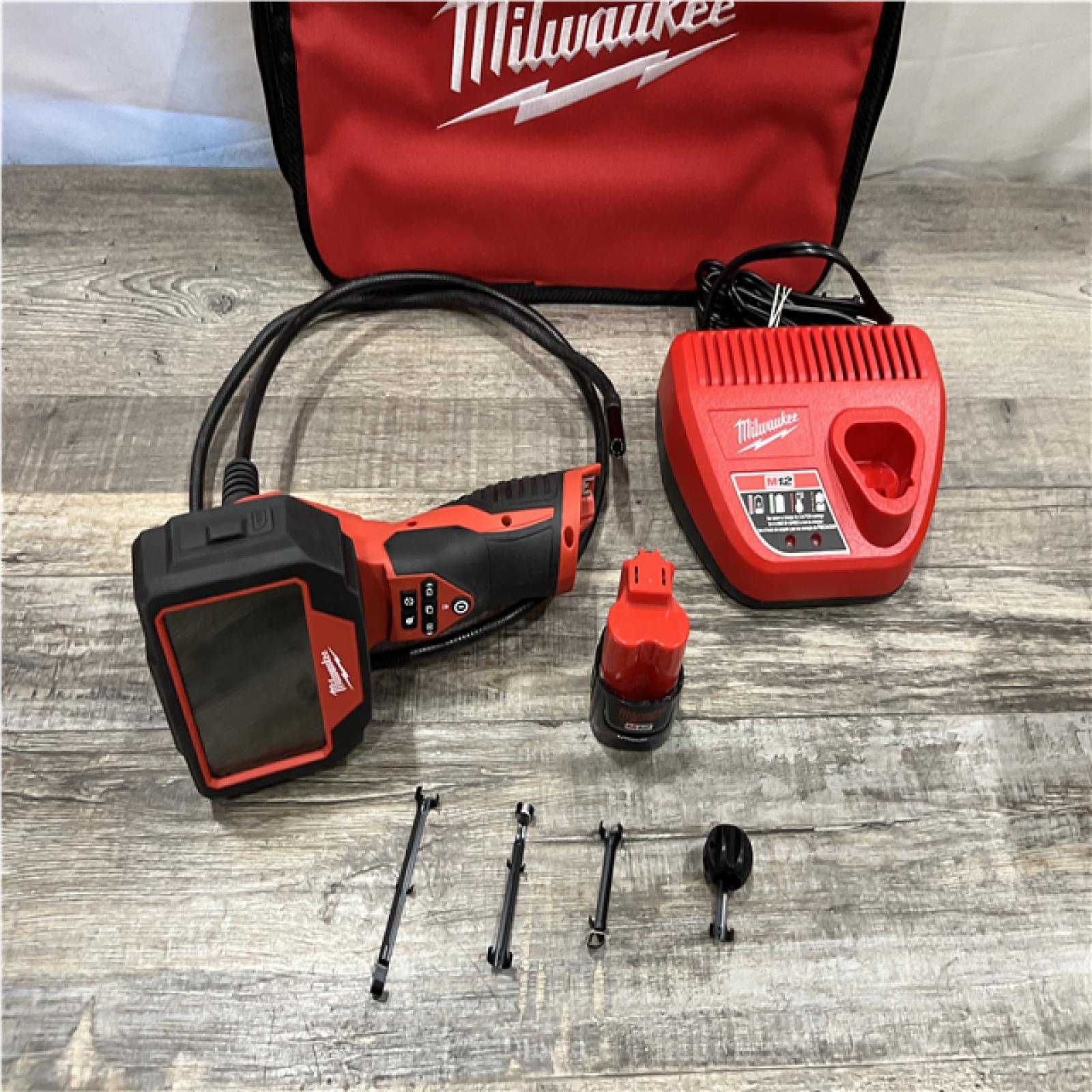 AS-IS Milwaukee 12V Lithium-Ion Cordless M-SPECTOR 360-Degree 4 ft. Inspection Camera Kit