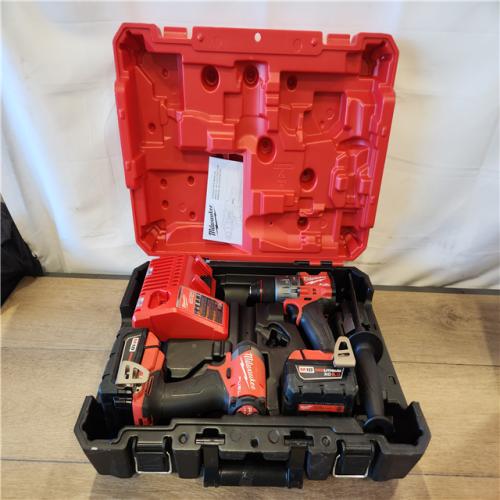 AS-IS- Milwaukee  FUEL 18V Lithium-Ion Brushless Cordless Hammer Drill and Impact Driver Combo Kit