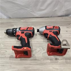 AS-IS Milwaukee 18V Cordless 2-Tool Drill/Driver and Impact Driver Kit