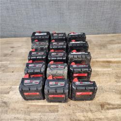 HOUSTON LOCATION - AS-IS MILWAUKEE BATTERY PACK QTY - 15