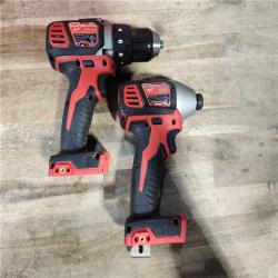 HOUSTON LOCATION - AS-IS Milwaukee 18V Lithium-Ion Cordless Drill Driver/Impact Driver Combo Kit