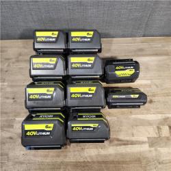 HOUSTON LOCATION - AS-IS RYOBI BATTERY PACK QTY - 10