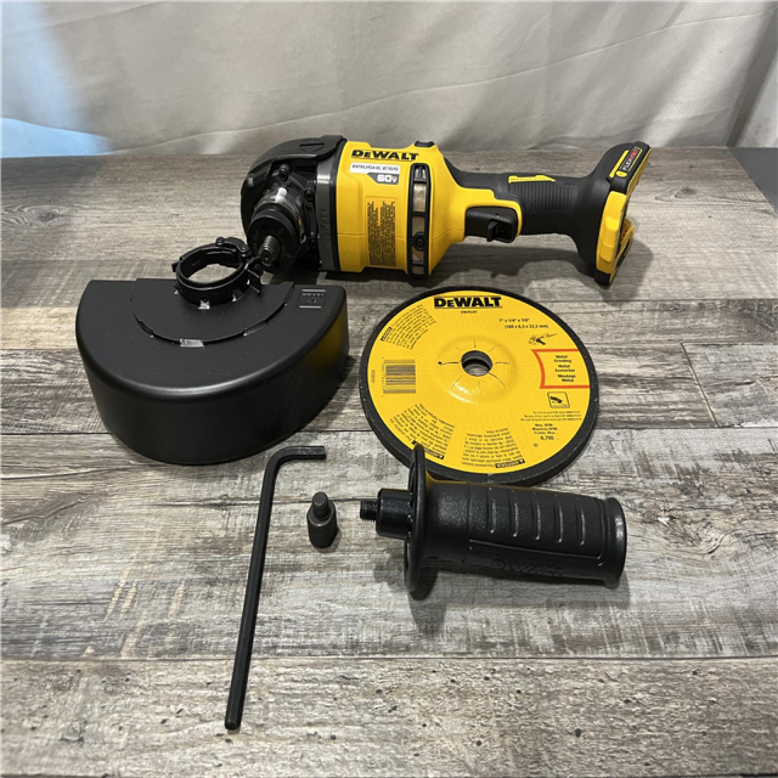 AS-IS DEWALT FLEXVOLT 60V Cordless 7 in. Angle Grinder (Tool-Only)