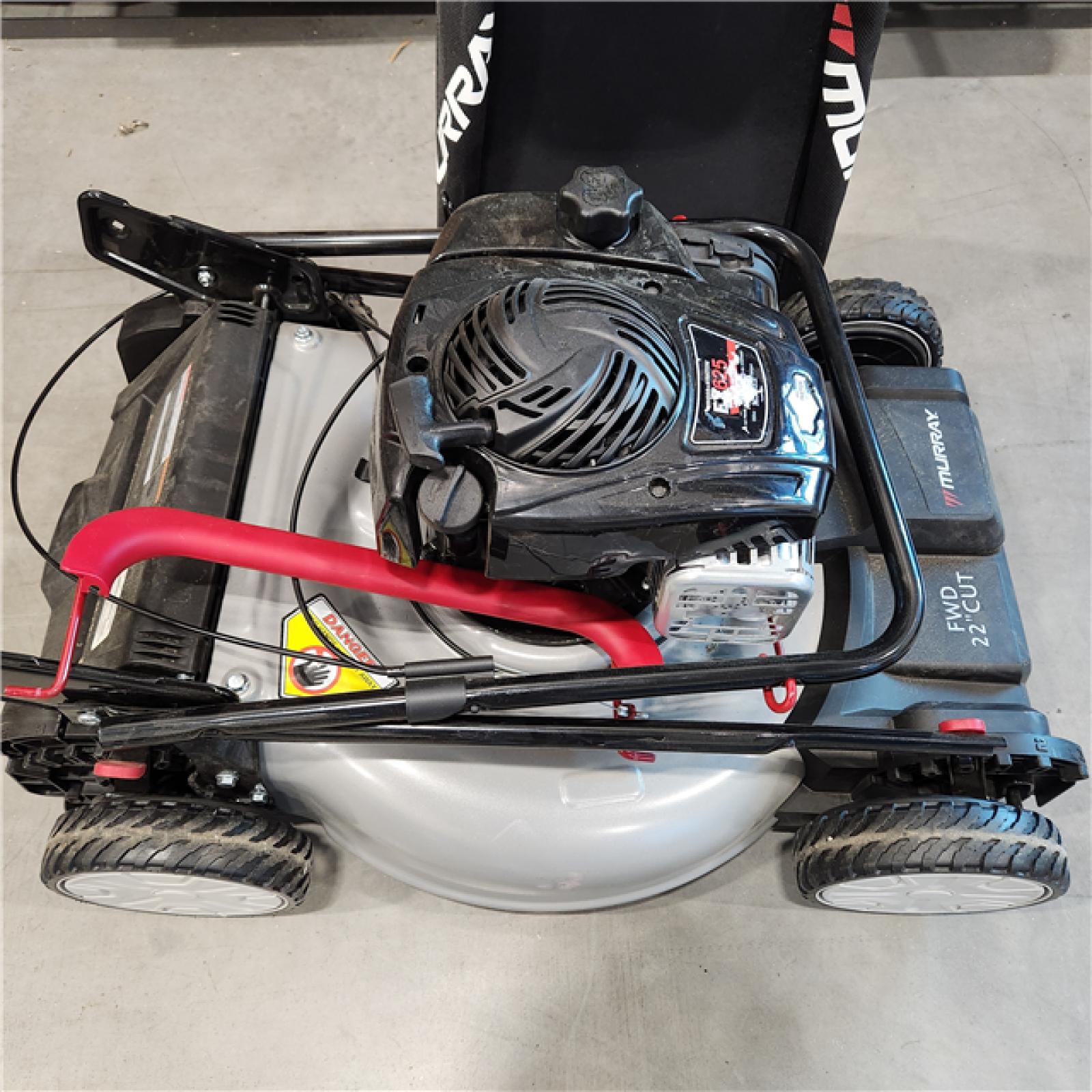DALLAS LOCATION - AS-IS Murray 22 in. 140 cc Briggs & Stratton Walk Behind Gas Self-Propelled Lawn Mower with Front Wheel Drive and Bagger